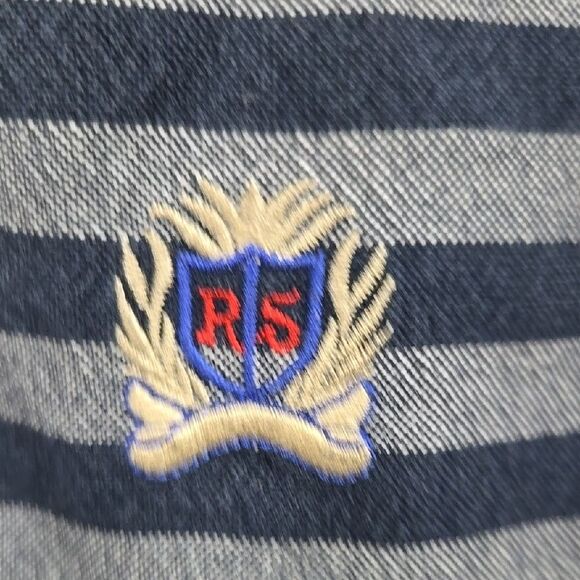 Rough Stock Panhandle Slim Striped Boys XL 18 Western Cowboy Shirt Long Sleeve - Picture 5 of 10